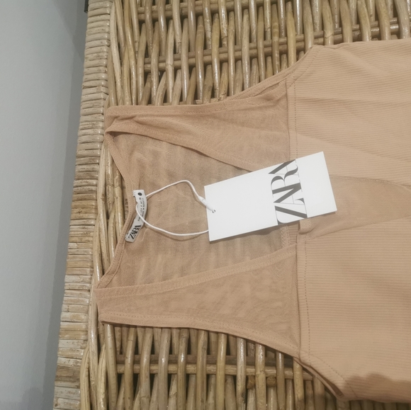 Zara combination tulle bodysuit - Picture 6 of 10
